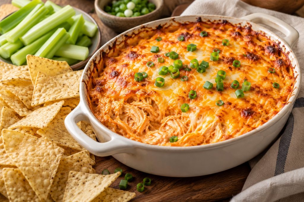 Baked Buffalo Chicken Dip for Game Day